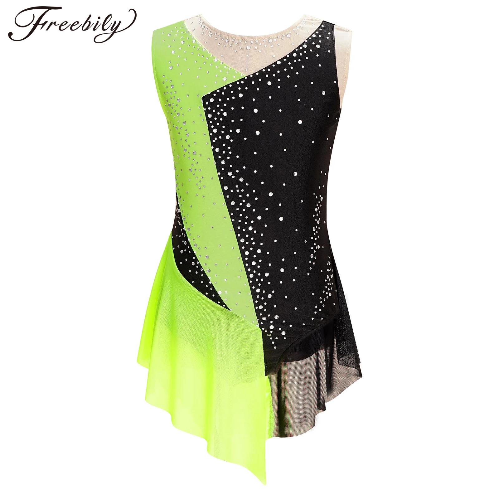 Rhinestone Banding Trim - Kids Girls Figure Skating Leotard Dress
