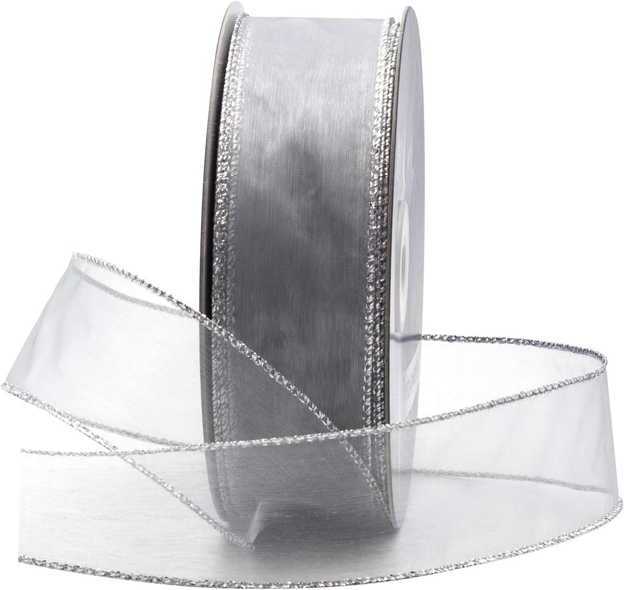 Organza Ribbon Spool - Organza Wired Sheer Ribbon for Floral