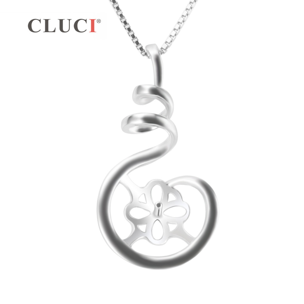 Pearl Trim Chain - CLUCI 925 Sterling Silver Pendant Setting