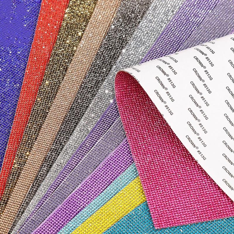 Hotfix Rhinestone Sheet - 12x20cm Self Adhesive Rhinestone Sticker Tape