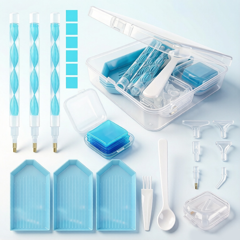 DIY Diamond Painting Tool Kit  - Craft Embellishment Storage recension och pris
