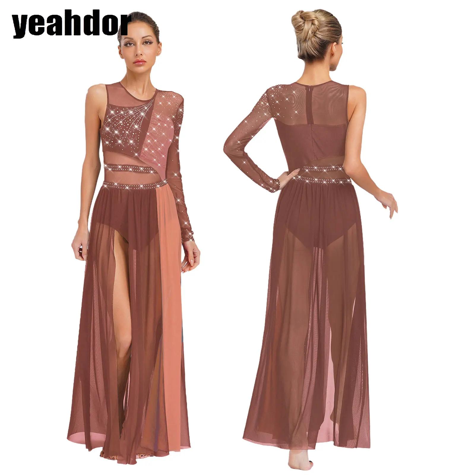 Women Lyrical Dance Costume Rh - Rhinestone Banding Trim recension och pris