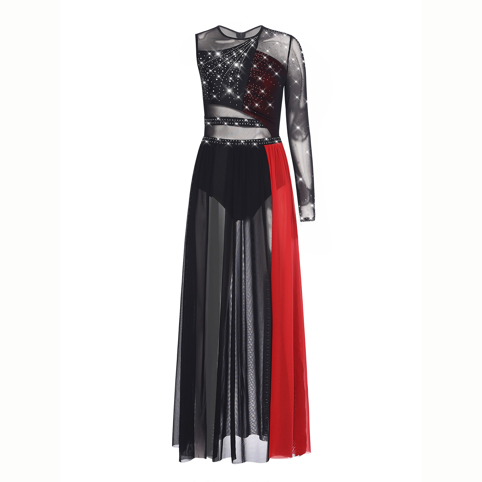 Women Lyrical Dance Costume Rh - Rhinestone Banding Trim recension och pris