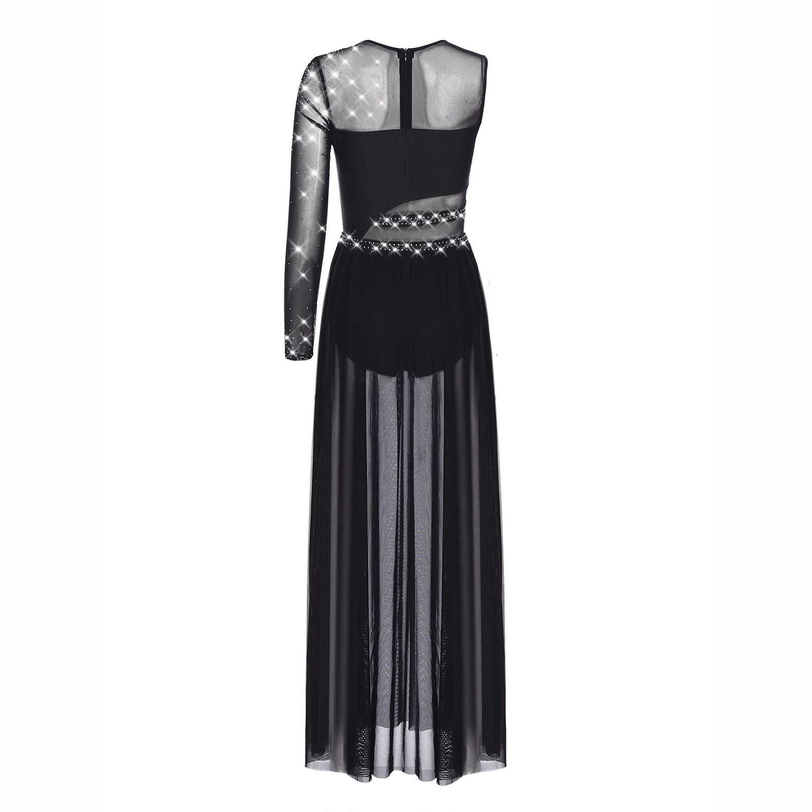 Women Lyrical Dance Costume Rh - Rhinestone Banding Trim recension och pris