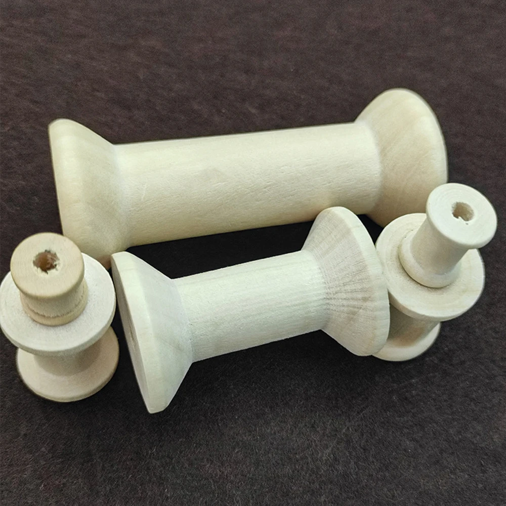 10/5Pcs Mini Wooden Bobbins Em - Organza Ribbon Spool recension och pris