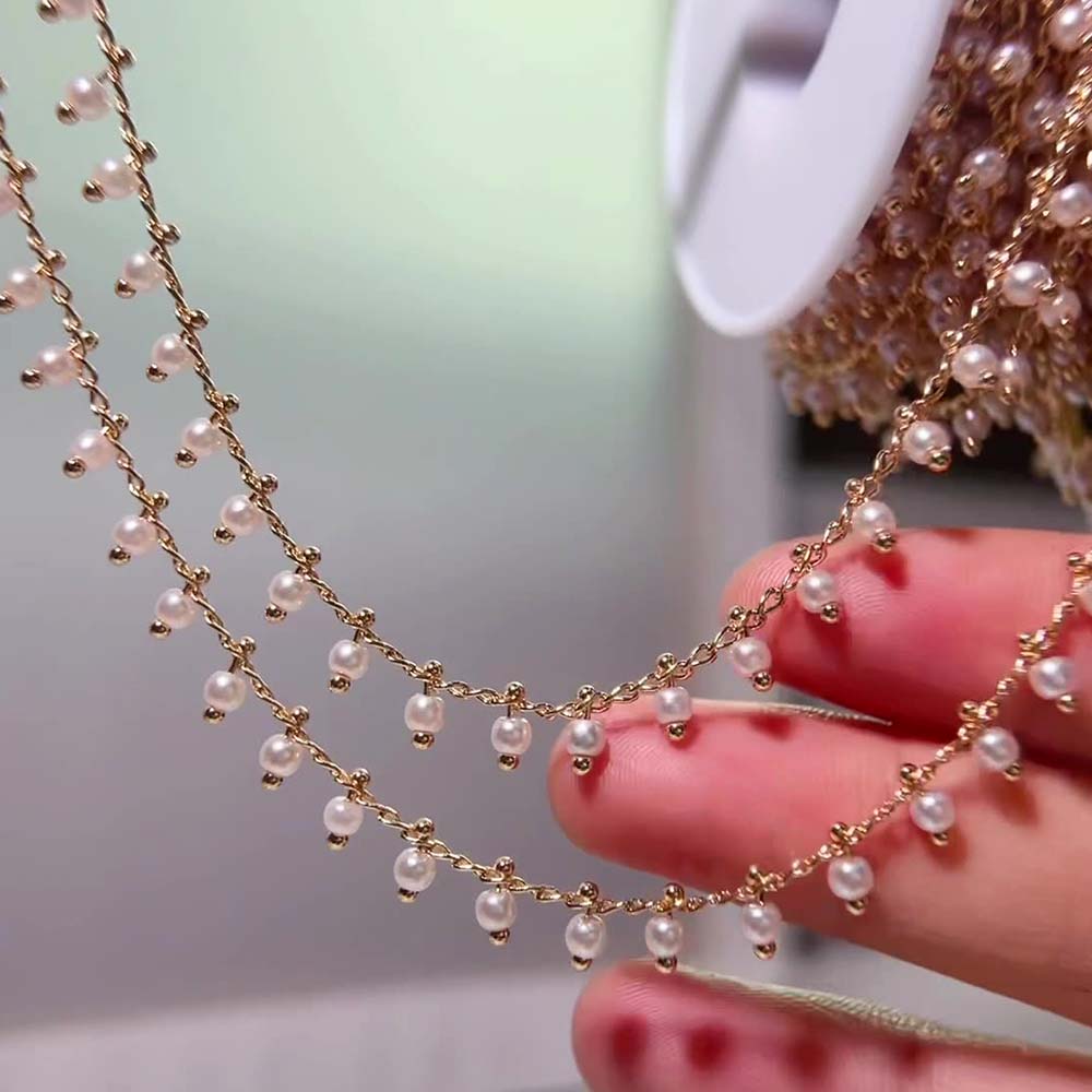 0.5M 1M Imitation Pearl Ball C - Pearl Trim Chain recension och pris