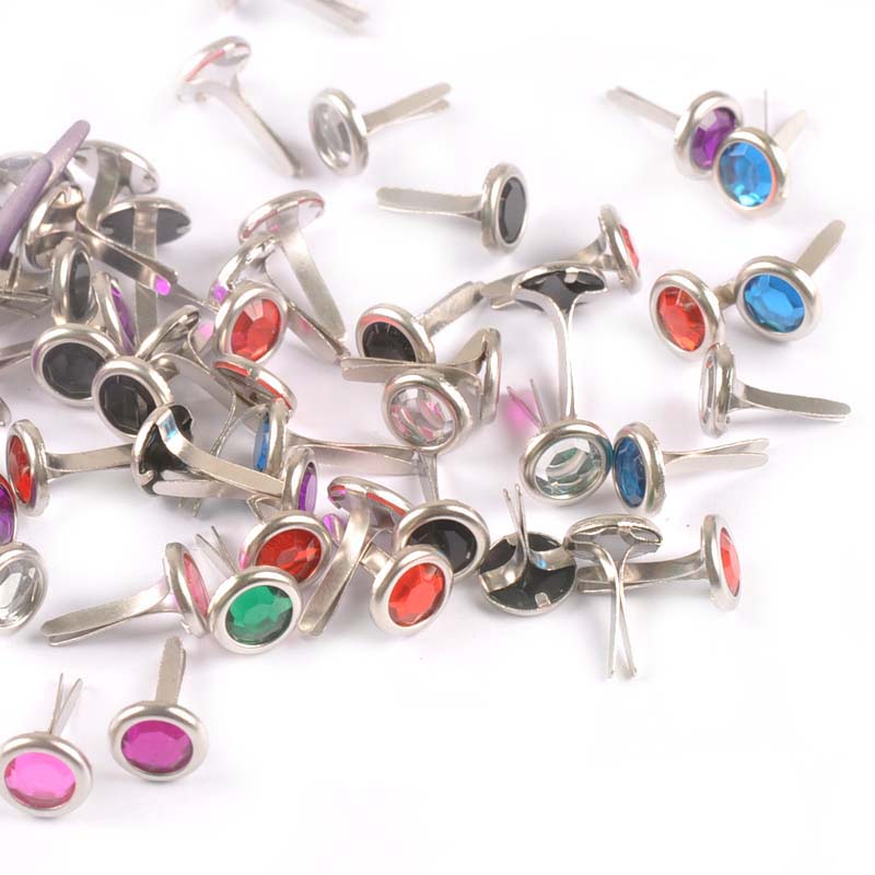 50pcs 8.5X15mm Mix Rhinestone  - Embellishments For Scrapbooking recension och pris