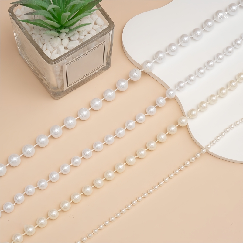 2/5m ABS Imitation Pearl Bead  - Pearl Trim Chain recension och pris