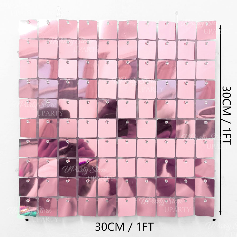 Shinny Pink Wall Backdrops Pan - Sequin Fabric Panel recension och pris