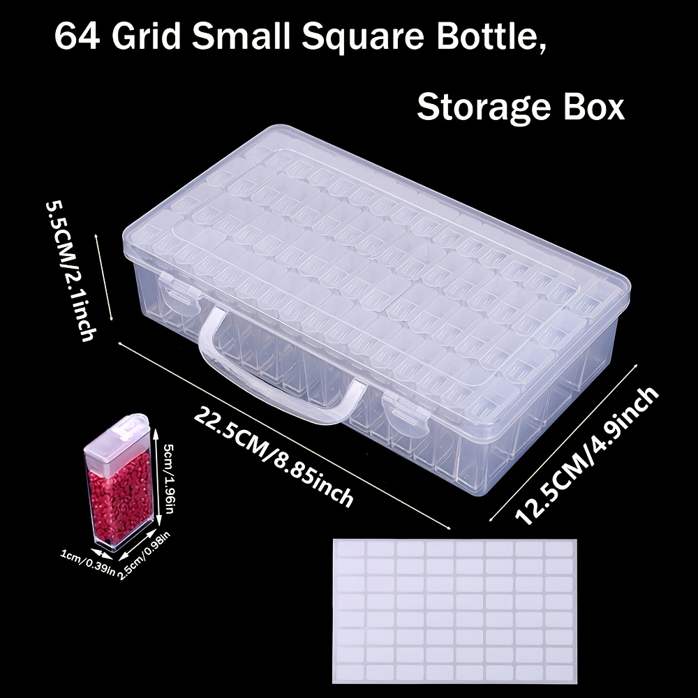 1/2/3/4Pack 64gird Diamond Pai - Craft Embellishment Storage recension och pris
