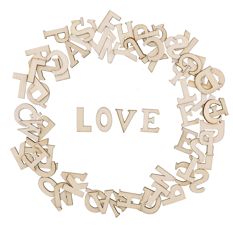 100pcs Letters Wooden Alphabet - Embellish Craft recension och pris