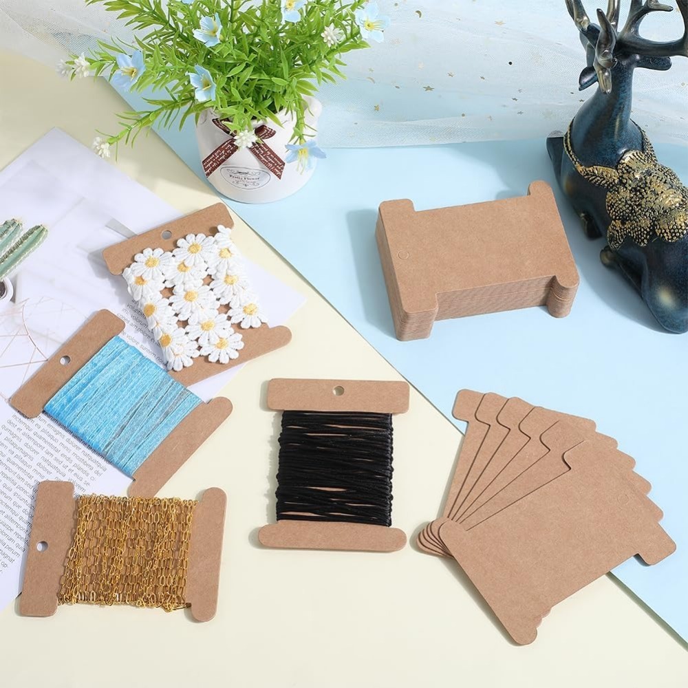 50Pcs Cardboard Spool Bulk Fla - Organza Ribbon Spool recension och pris