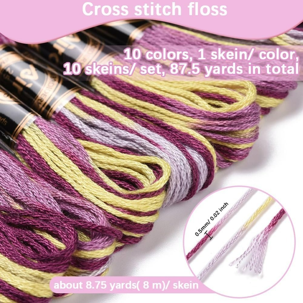 6 Strands Purple Variegated Em - Embroidery Embellishments recension och pris