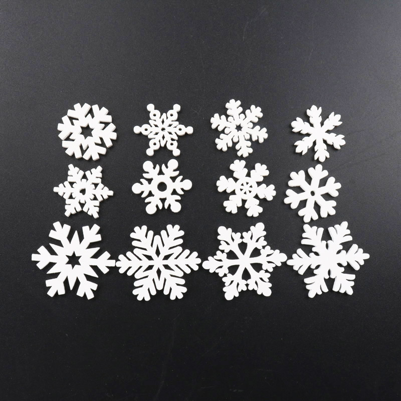 20Pcs Wooden Christmas Snowfla - Embellishments For Scrapbooking recension och pris