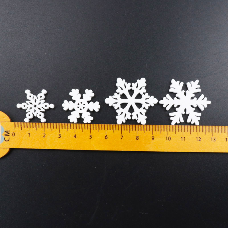 20Pcs Wooden Christmas Snowfla - Embellishments For Scrapbooking recension och pris