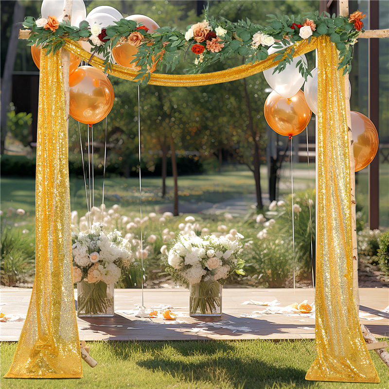Wedding Arch Draping Fabric, 1 - Sequin Fabric Panel recension och pris