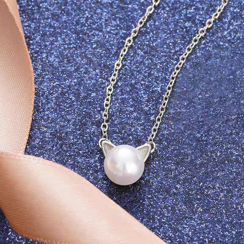 Fashion 925 Sterling Silver Je - Pearl Trim Chain recension och pris