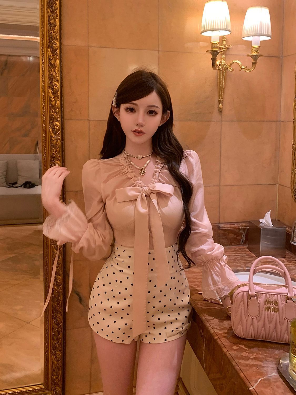 Coquette Sweet Korean Elegant  - Elastic Lace Trim recension och pris