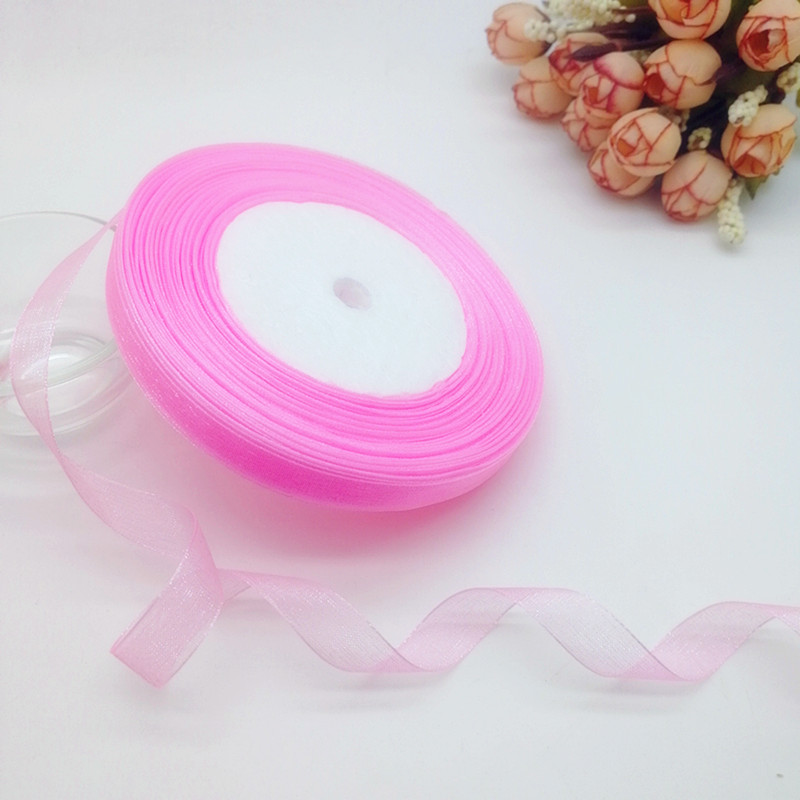 50 Yards 10/20/25mm Width Spoo - Organza Ribbon Spool recension och pris