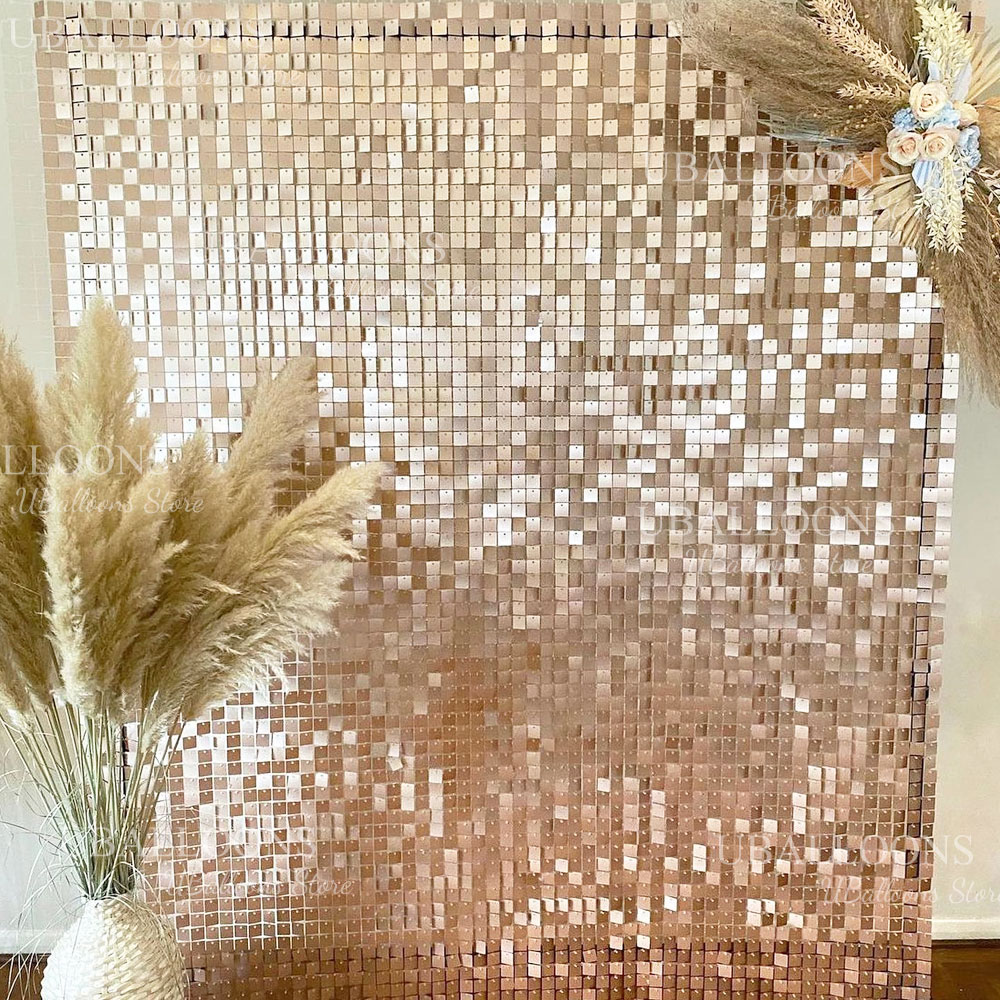 Matte Beige Gold Shimmer Sequi - Sequin Fabric Panel recension och pris