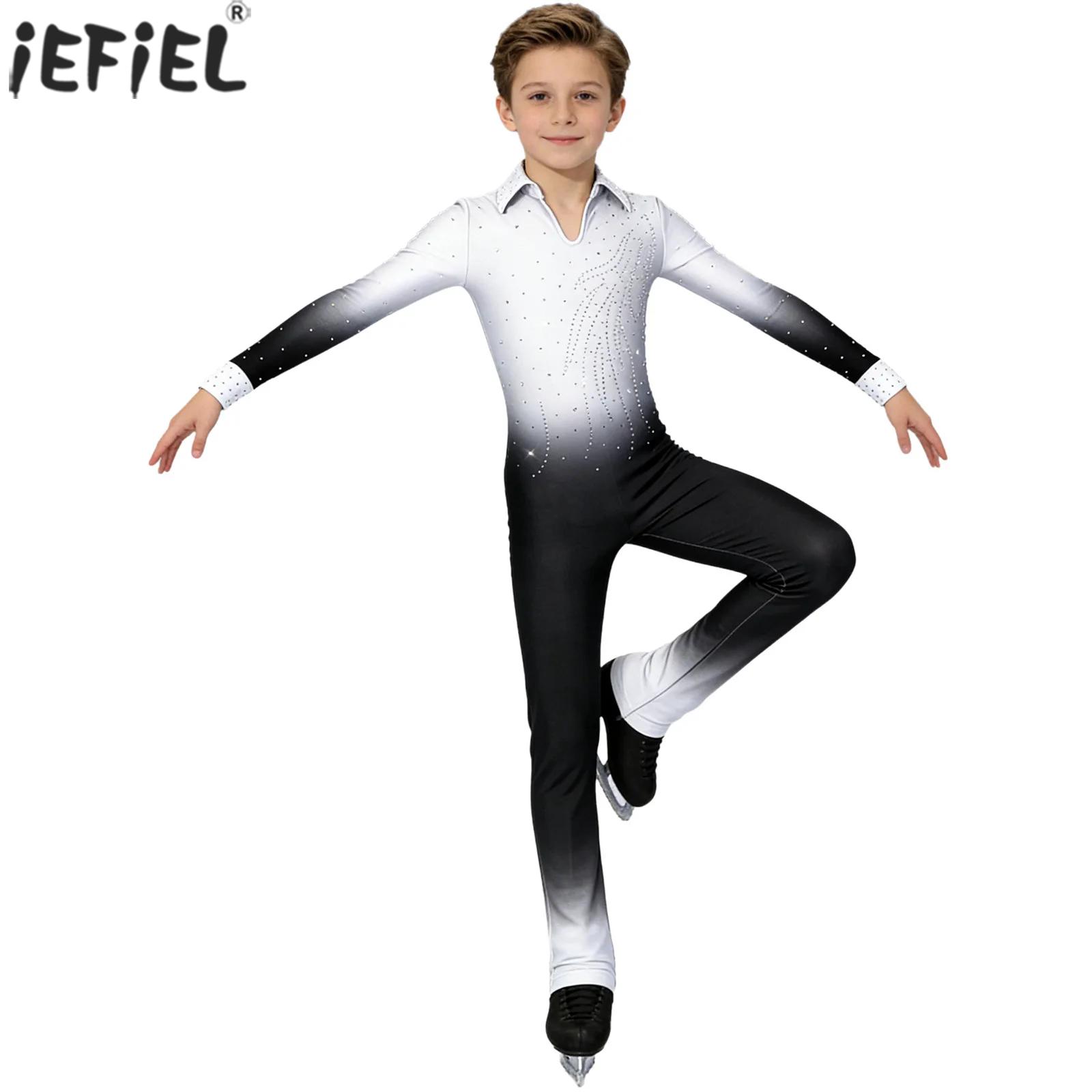 Kids Boys Figure Skating Dance - Rhinestone Banding Trim recension och pris