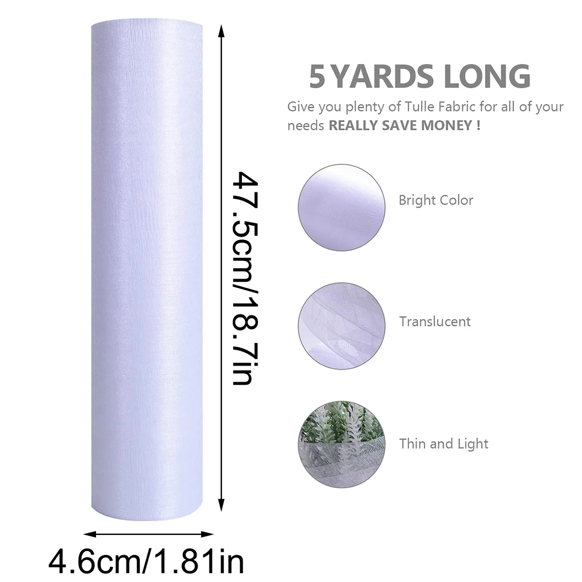 Crystal Organza Fabric Tulle - - Organza Ribbon Spool recension och pris