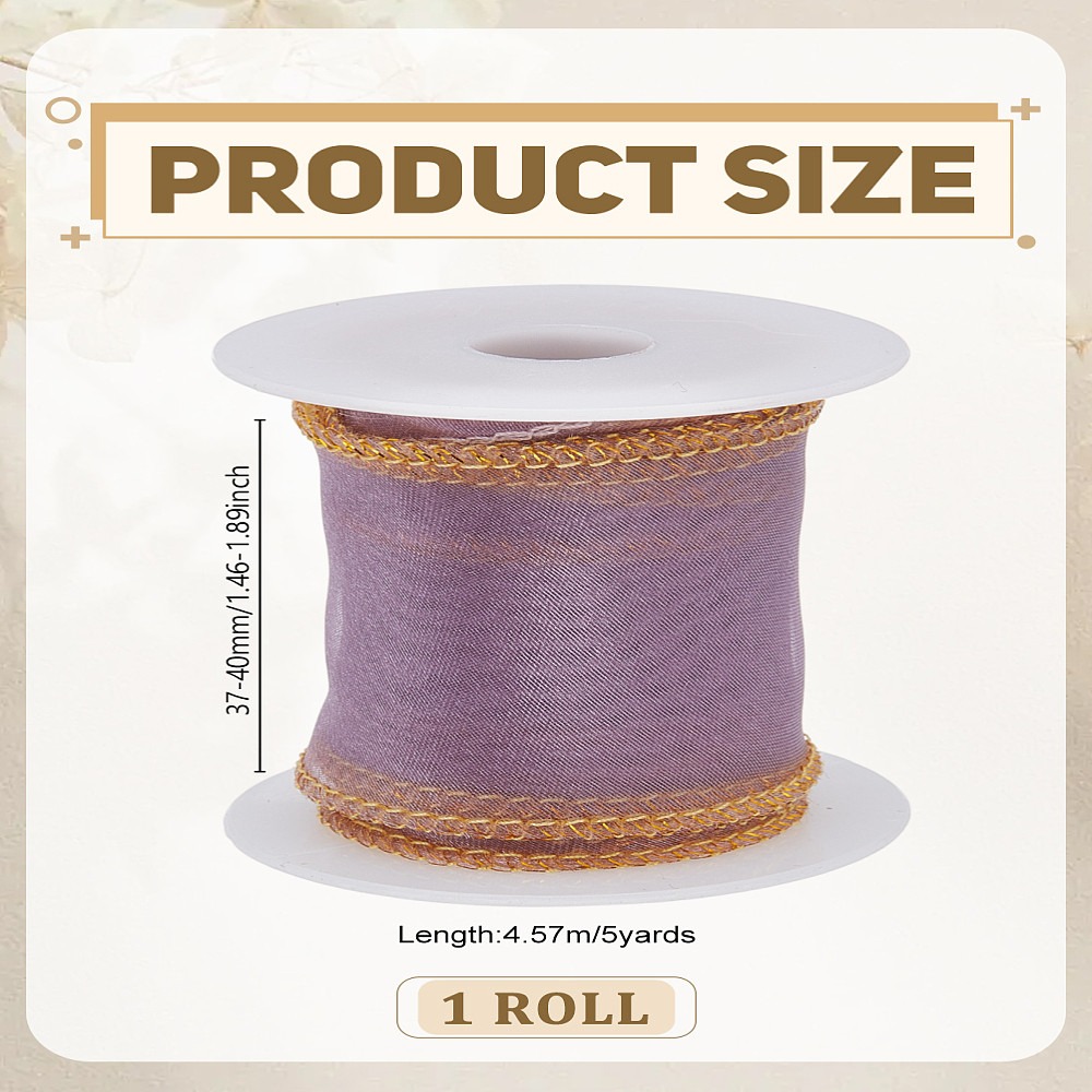 5 Yards Polyester Organza Ribb - Organza Ribbon Spool recension och pris