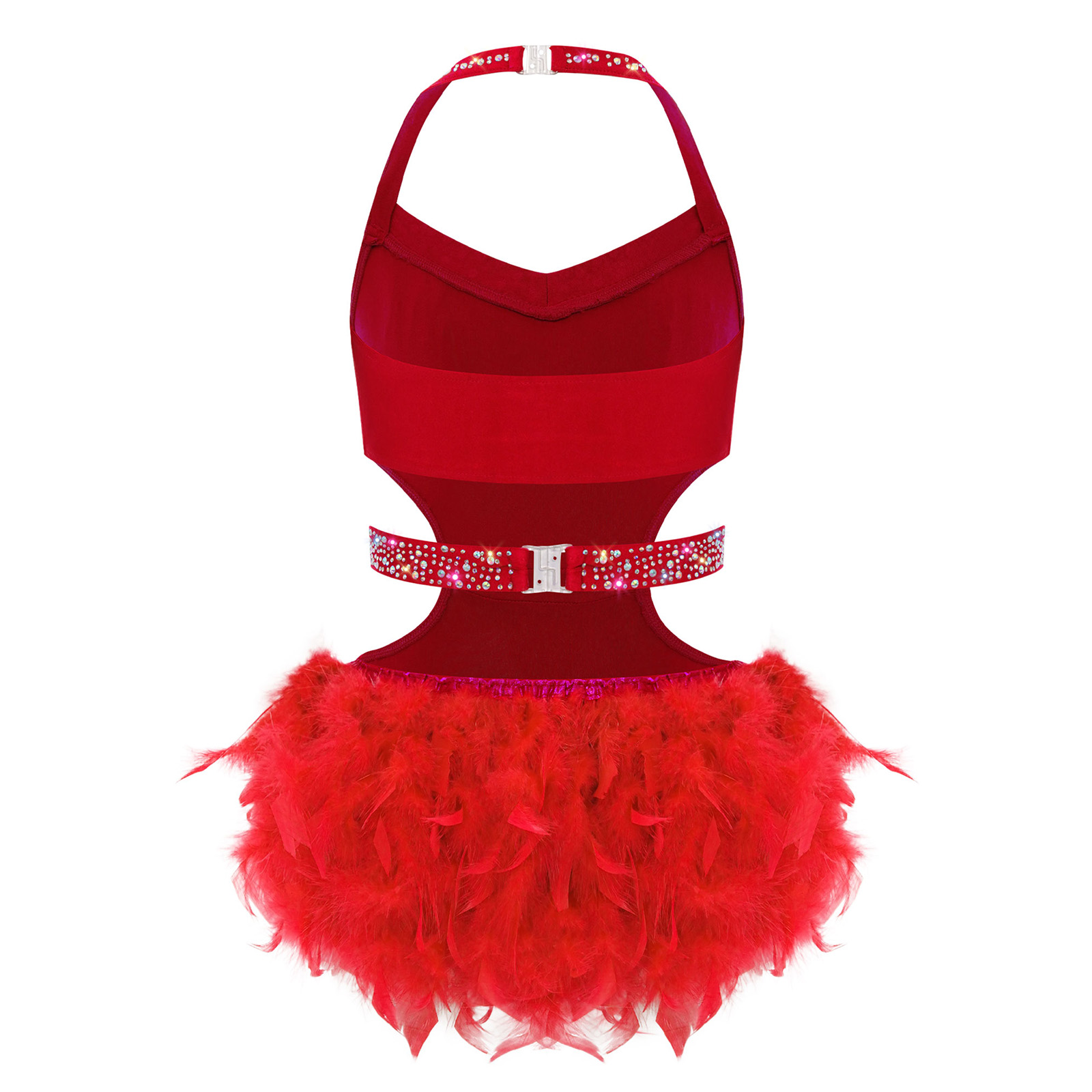 Kids Girls Latin Jazz Dance Co - Rhinestone Banding Trim recension och pris