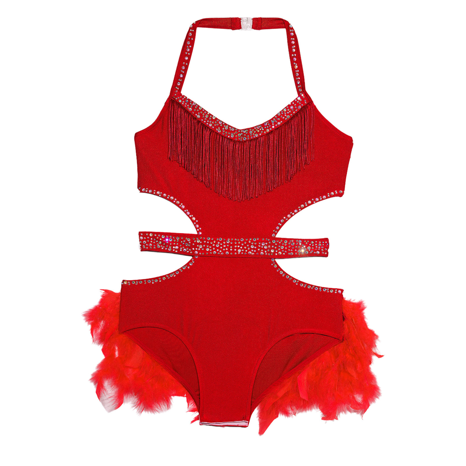 Kids Girls Latin Jazz Dance Co - Rhinestone Banding Trim recension och pris