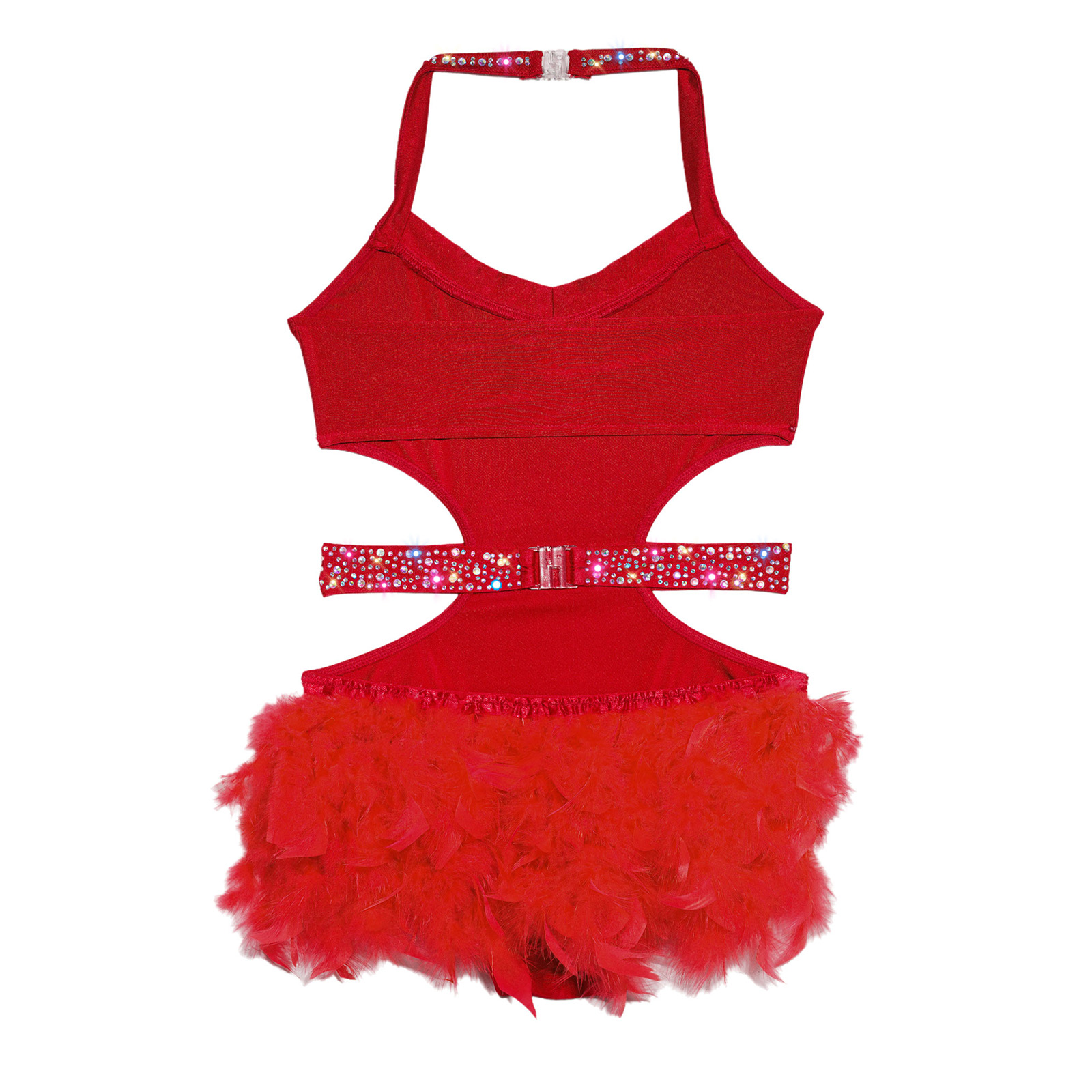 Kids Girls Latin Jazz Dance Co - Rhinestone Banding Trim recension och pris