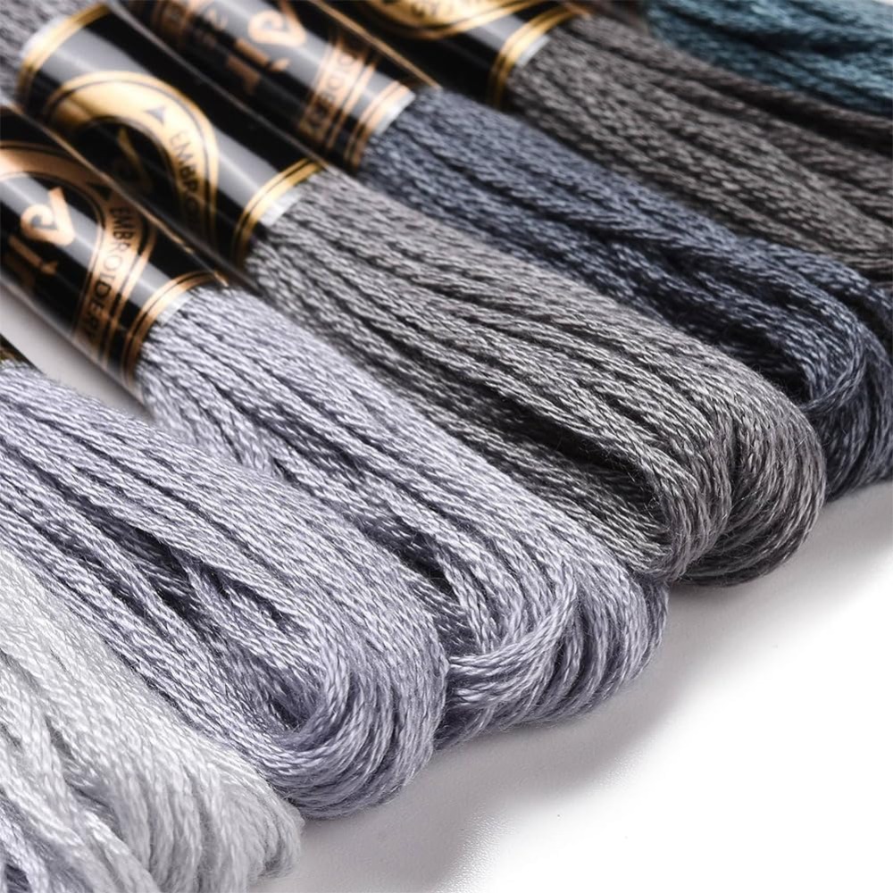 8 Skeins 70 Yards Grey Friends - Embroidery Embellishments recension och pris