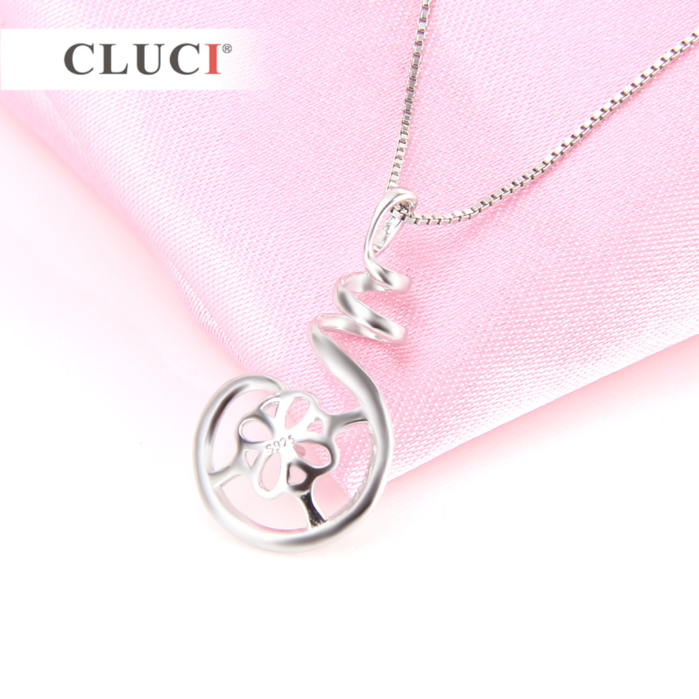 CLUCI 925 Sterling Silver Pend - Pearl Trim Chain recension och pris