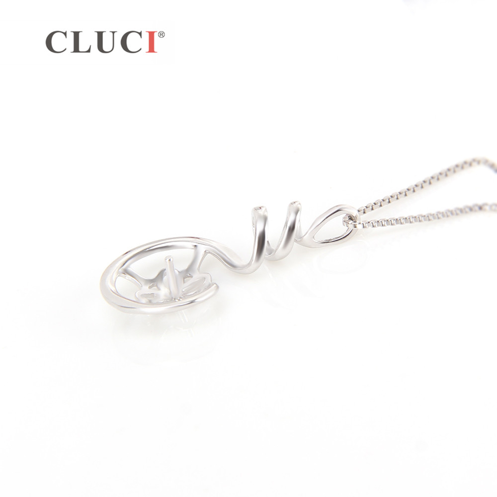 CLUCI 925 Sterling Silver Pend - Pearl Trim Chain recension och pris