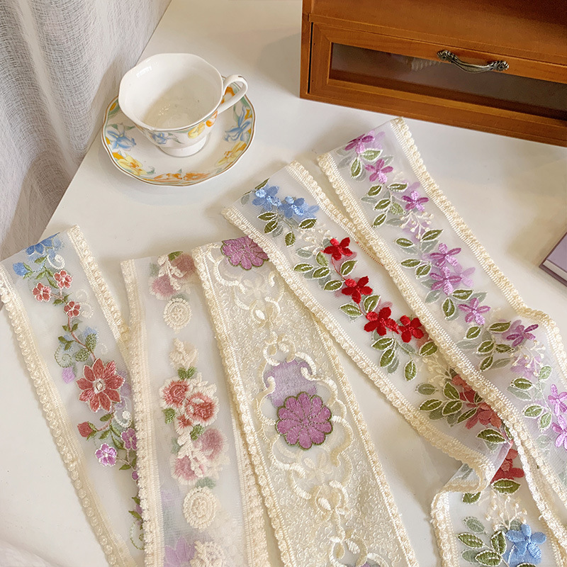 1 Yard Lace Embroidery Flower  - Lace Ribbon Trim recension och pris