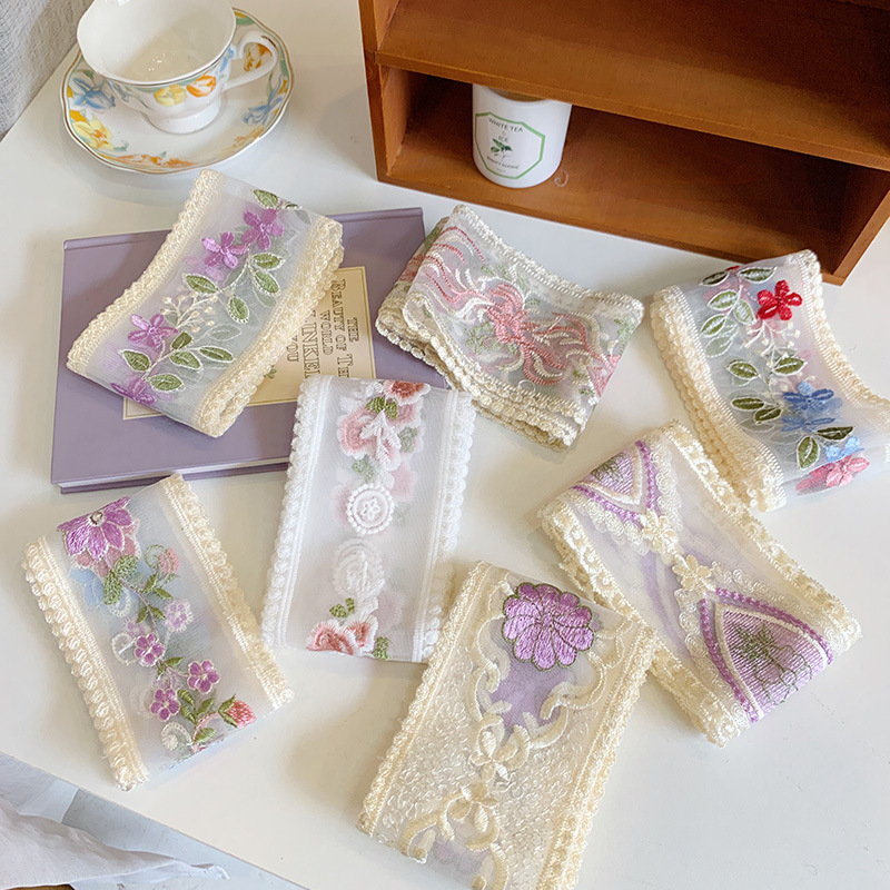 1 Yard Lace Embroidery Flower  - Lace Ribbon Trim recension och pris
