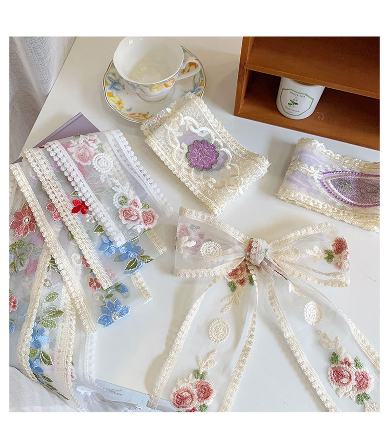1 Yard Lace Embroidery Flower  - Lace Ribbon Trim recension och pris