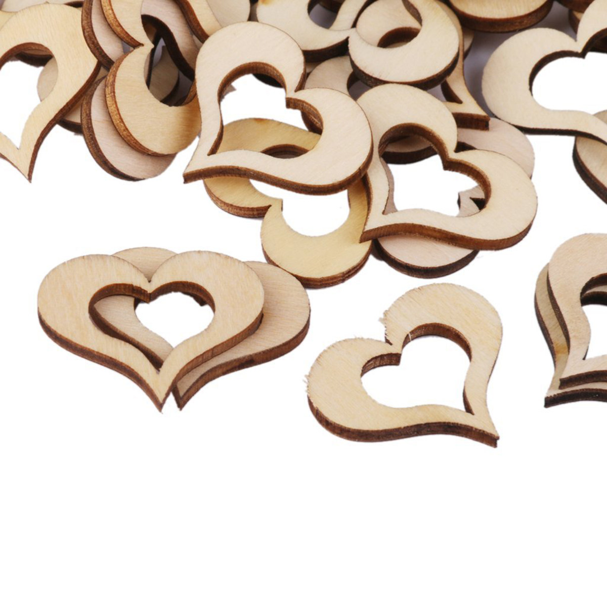 50Pcs Wood Color Basswood Natu - Embellishments For Scrapbooking recension och pris