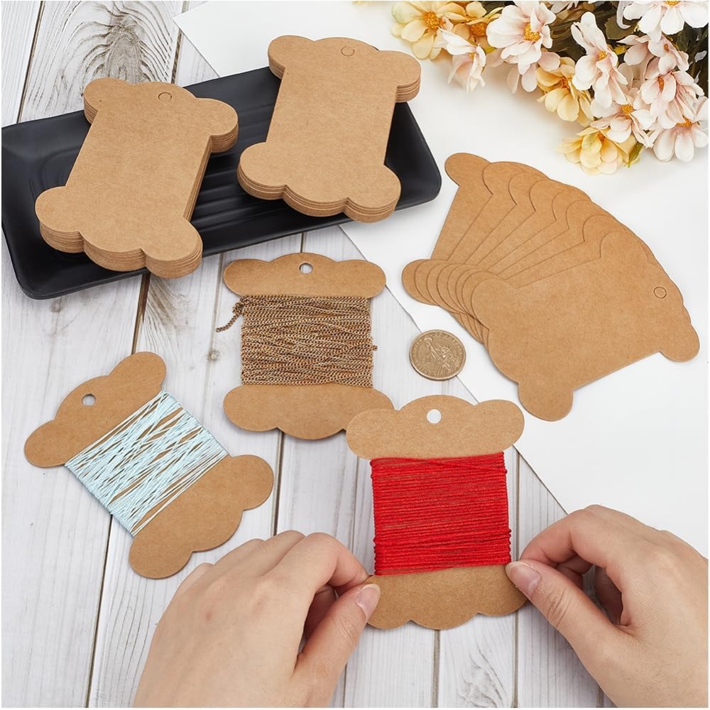 80Pcs Embroidery Thread Cardbo - Organza Ribbon Spool recension och pris
