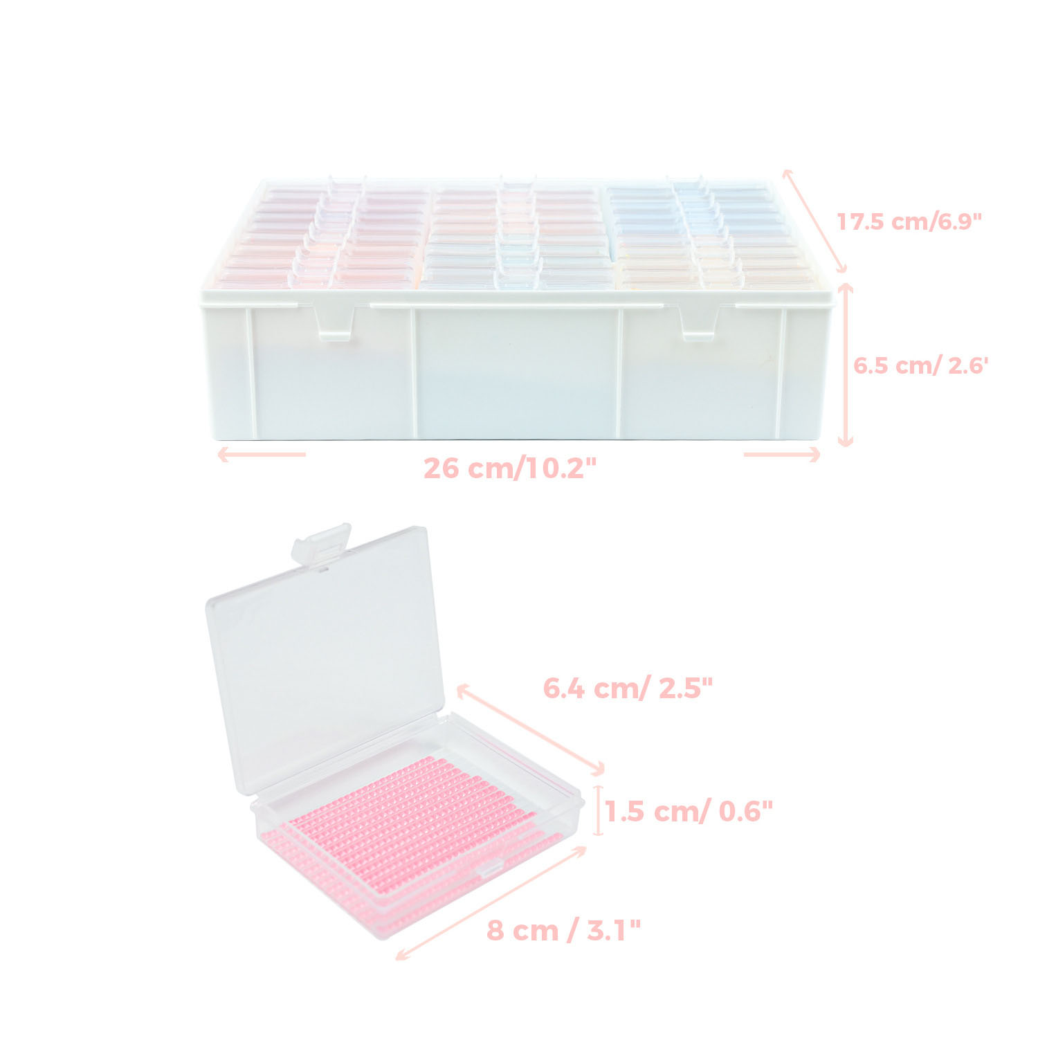 Diamond Painting Art Trays Set - Craft Embellishment Storage recension och pris