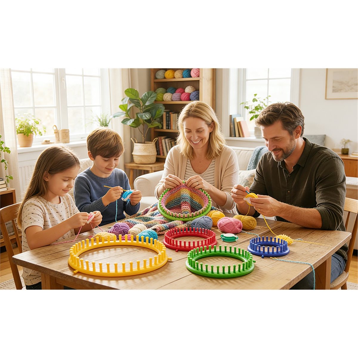 Light Weight Knitting Kit with - Pom Pom Maker Tool recension och pris
