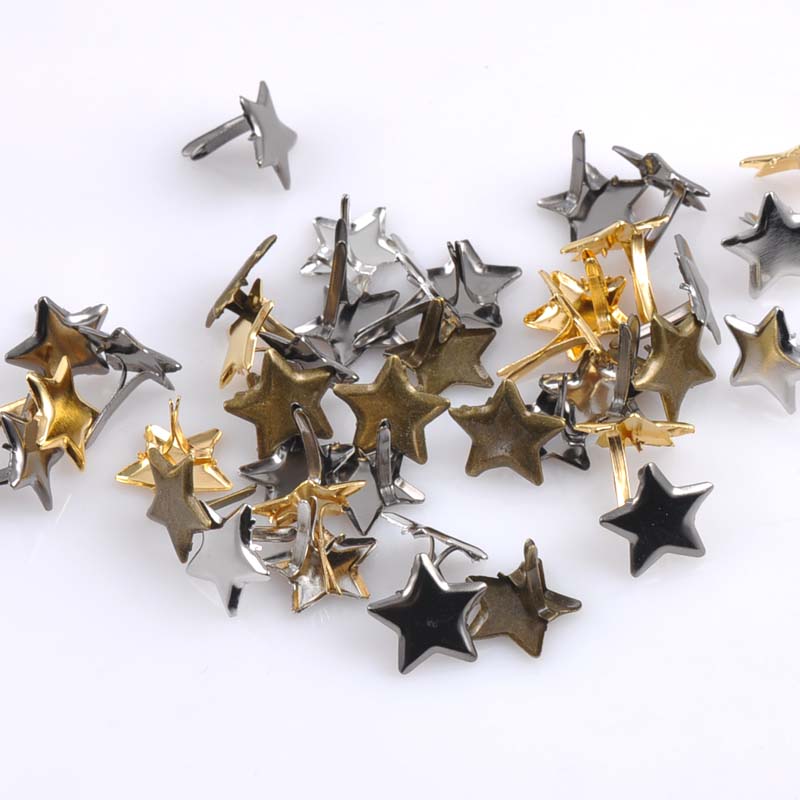 50PCs Mixed Pastel Star Brad S - Embellishments For Scrapbooking recension och pris
