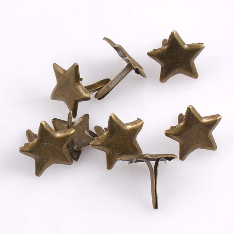 50PCs Mixed Pastel Star Brad S - Embellishments For Scrapbooking recension och pris