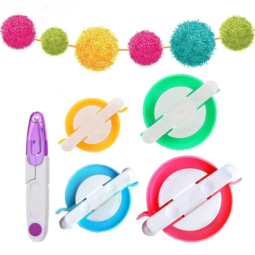 4-Size Pom Pom Maker Kit with  - Pom Pom Maker Tool recension och pris