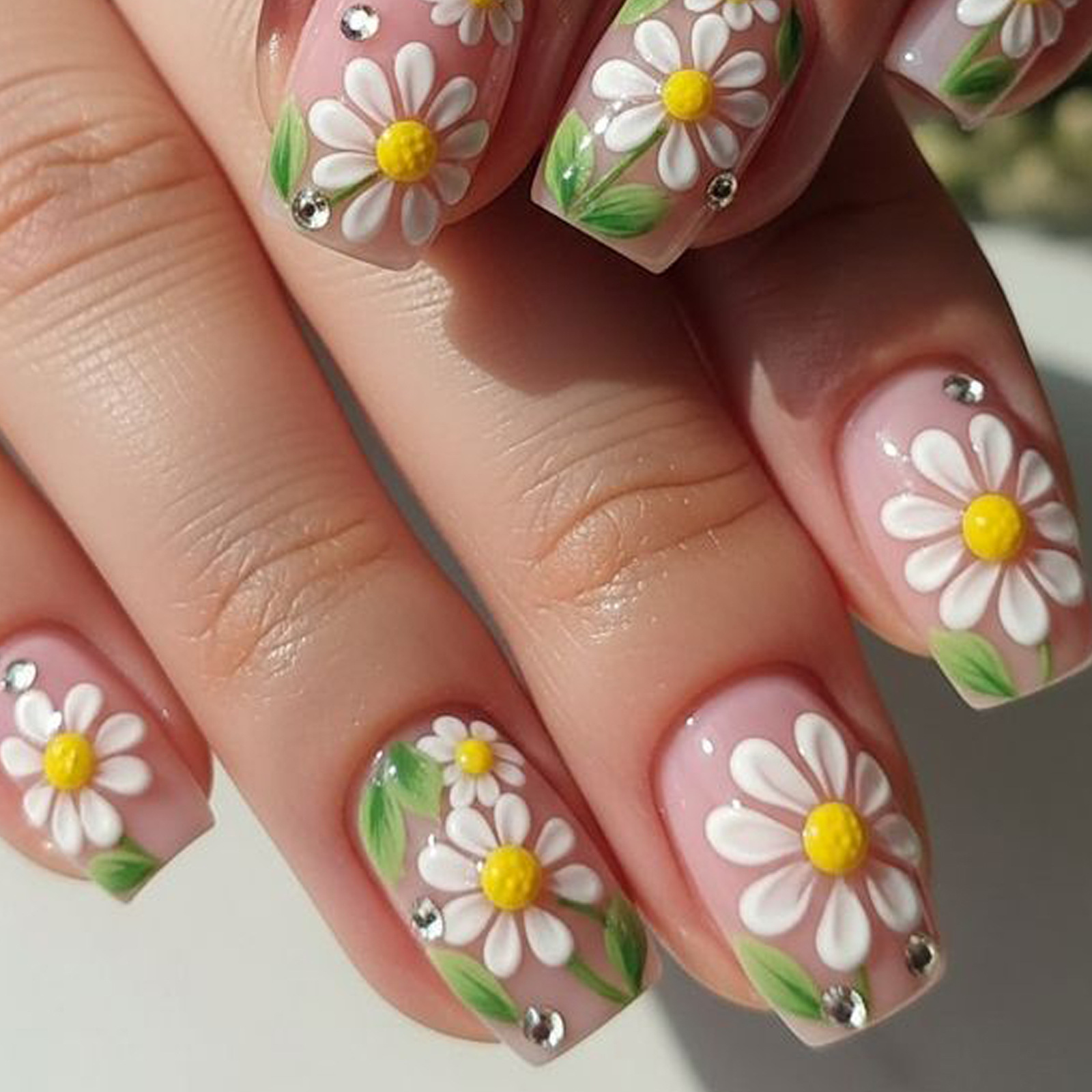 Short Medium fake nails for wo - Embroidery Embellishments recension och pris