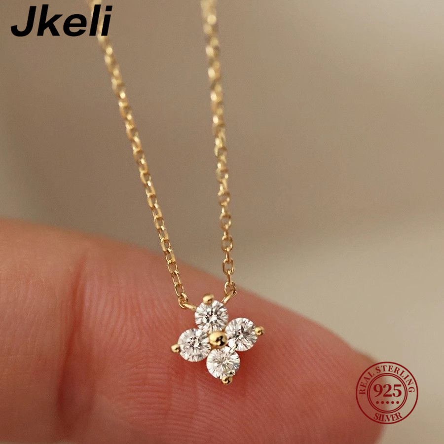 Jkeli 925 sterling silver plat - Pearl Trim Chain recension och pris