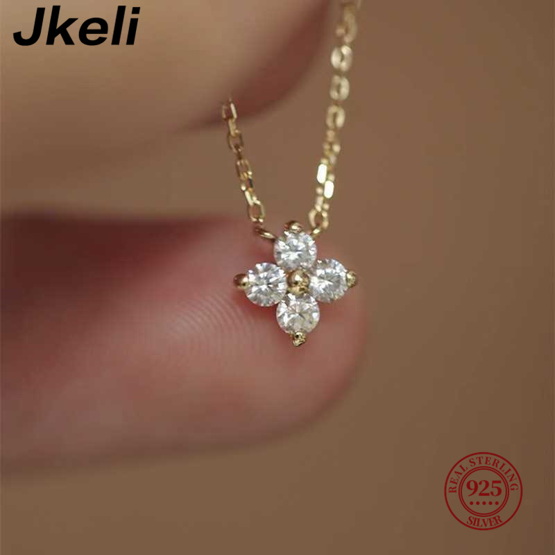 Jkeli 925 sterling silver plat - Pearl Trim Chain recension och pris