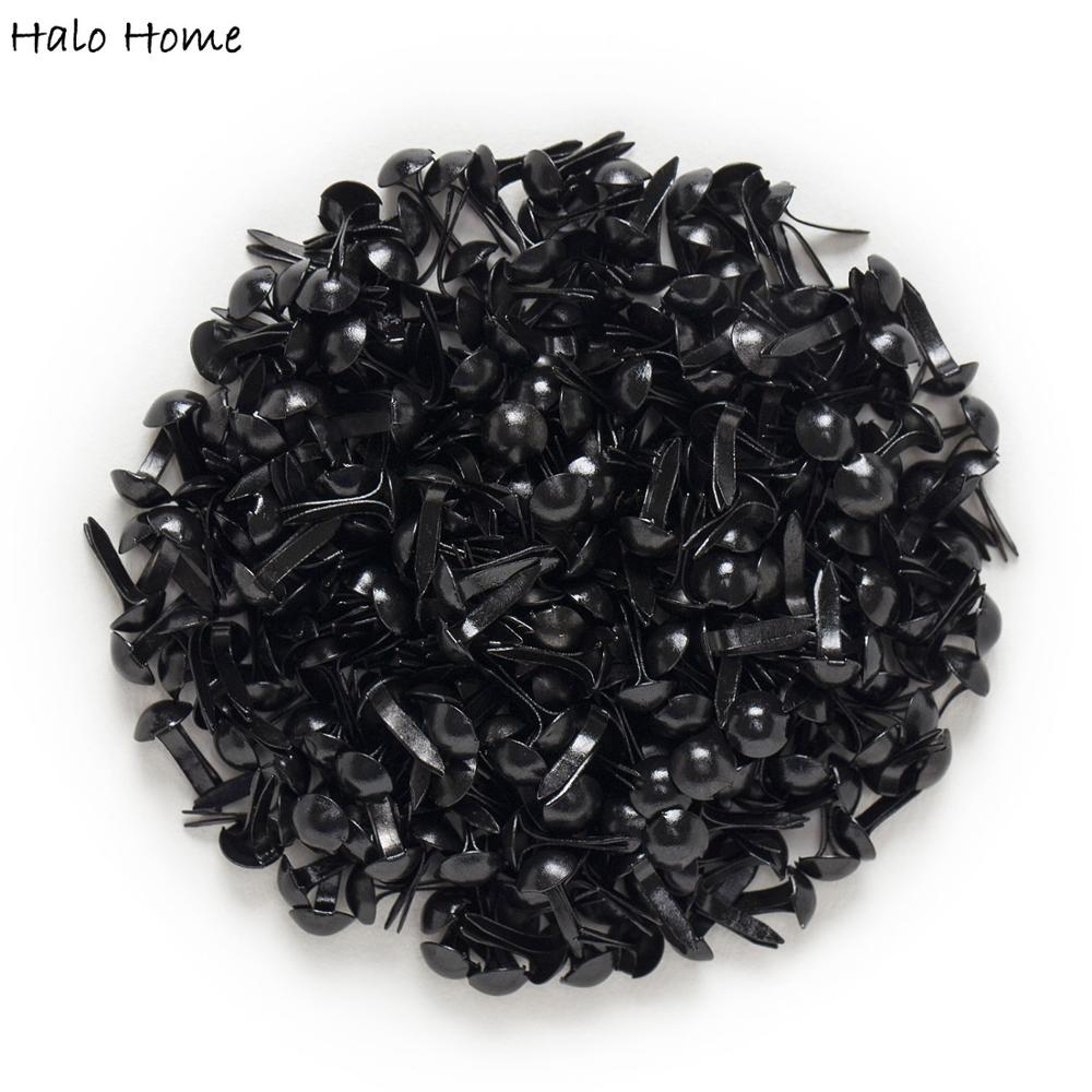 500 Pcs Black Round Brads Scra - Embellishments For Scrapbooking recension och pris