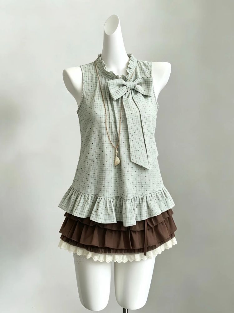 Japanese Vintage sweeti 2-Piec - Elastic Lace Trim recension och pris