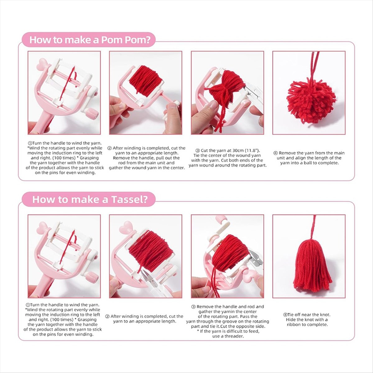 KSOL Pom Makers Set Tool Winde - Pom Pom Maker Tool recension och pris