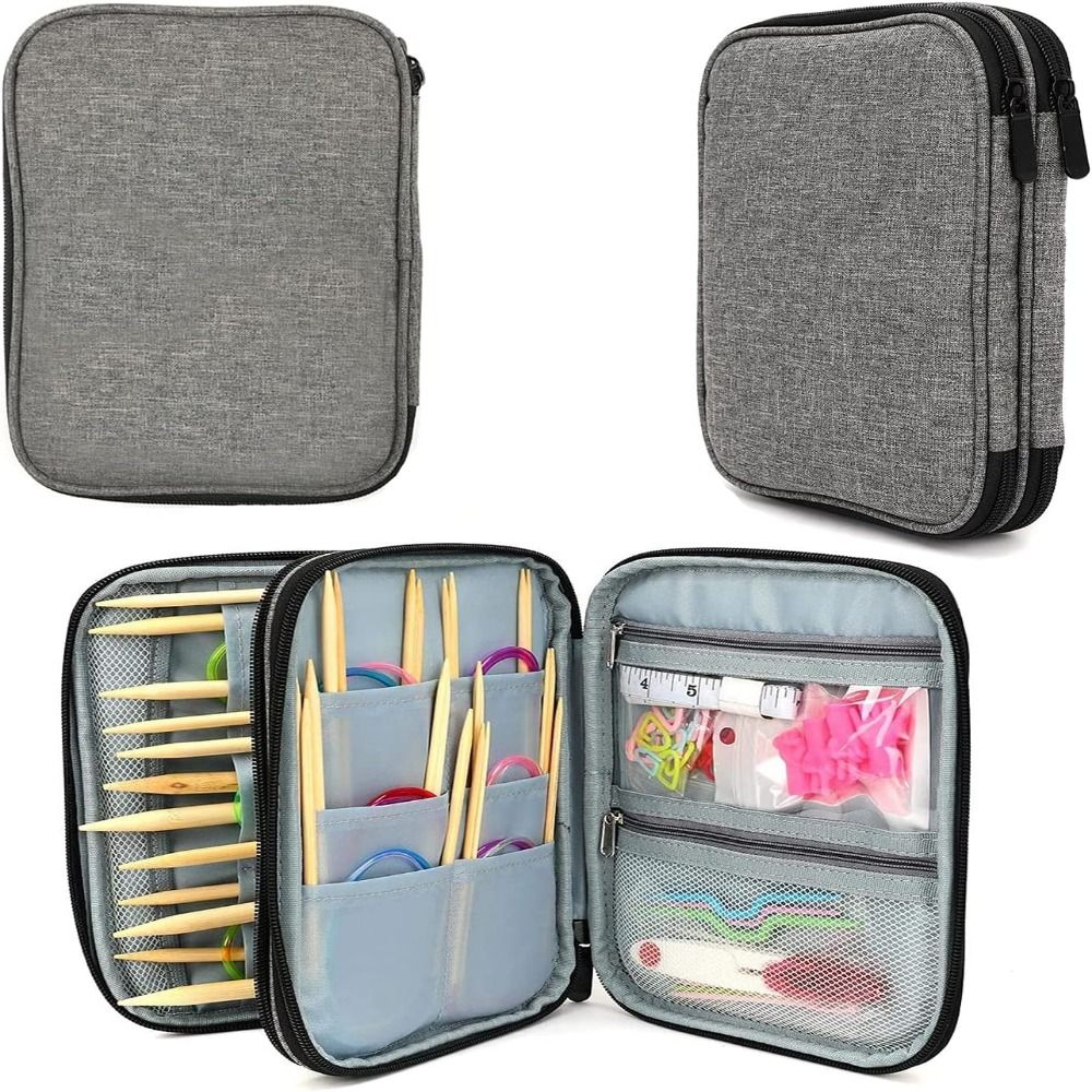 Knitting Needle Case, Portable - Craft Embellishment Storage recension och pris